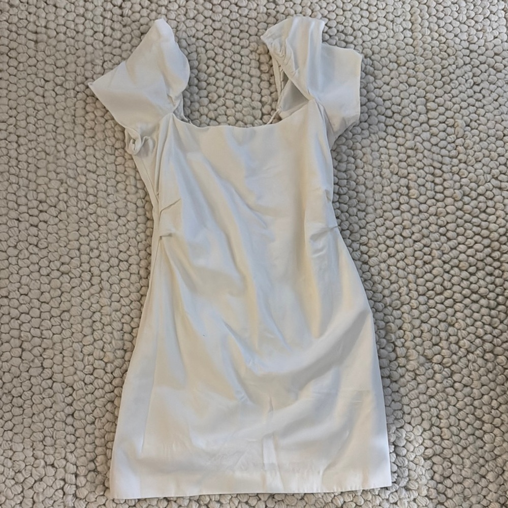 Elegant White Graduation Dress